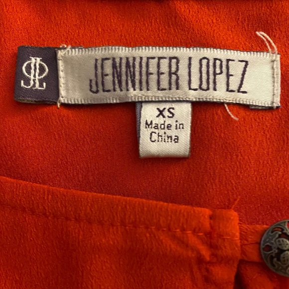 NWOT Jennifer Lopez tear drop puff sleeve blouse - Picture 5 of 6